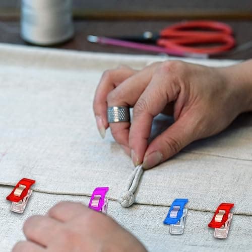 Multipurpose Sewing Clips 30 Pcs Premium Quilting Accessories - Assorted Colors Fabric Clips for Sewing Supplies and Crafting Tools thumbnail 5