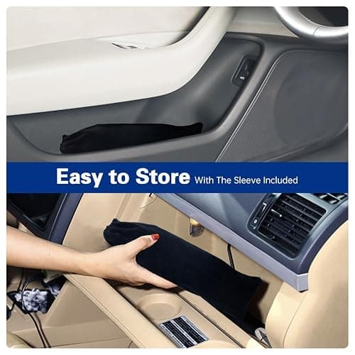 2025 Windshield Sun Shade Umbrella, Foldable Car Umbrella Sunshade with UV Block Car Front Window (Heat Insulation Protection) for Auto Windshield Covers Trucks Cars (Large) thumbnail 4