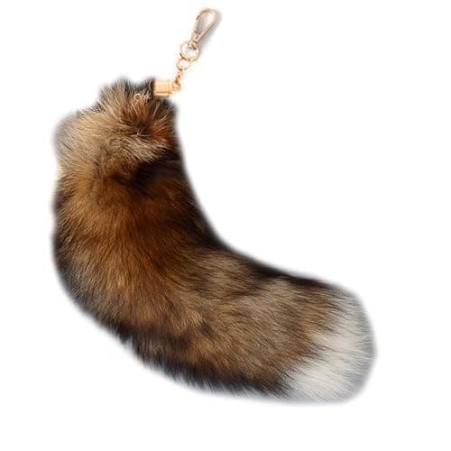 LIANXUE Animal Tail Key-Ring Tails Chain Keychain Personalized Animal Keyring Gift Long Charm Keychain for Women Girl thumbnail 3