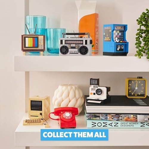 MAX Premium Retro Building Bricks Collection (Telephone) by ZURU, Building Bricks for Teens, Adults and Collectors. Build, Collect and Display Your Ultimate Collection of Retro Technology! thumbnail 6