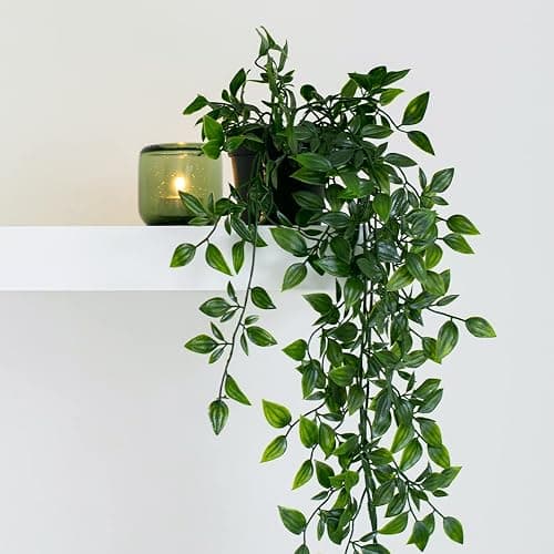 TOTOGA Artificial Hanging Plants 3 Pack Fake Potted Plants for Wall Home Room Office Indoor Decor - 3 thumbnail 4