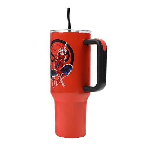 Bioworld Spider-Man 40 Oz Red Stainless Steel Tumbler thumbnail 2