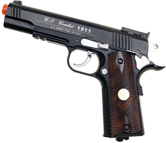 500 fps new full metal wg airsoft m 1911 gas co2 hand gun pistol w/ 6mm bb bbs(Airsoft Gun) - Image 1