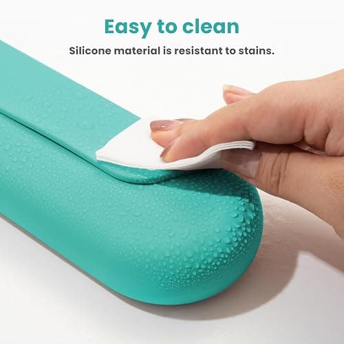 iTokGok Silicone Electric Toothbrush Travel Case, Manual Toothbrush Travel Cover for Men and Women,Toothbrush Holder for Travel,Gym and More, Fits Most Manual and Electric Toothbrushes - Mint Green thumbnail 4