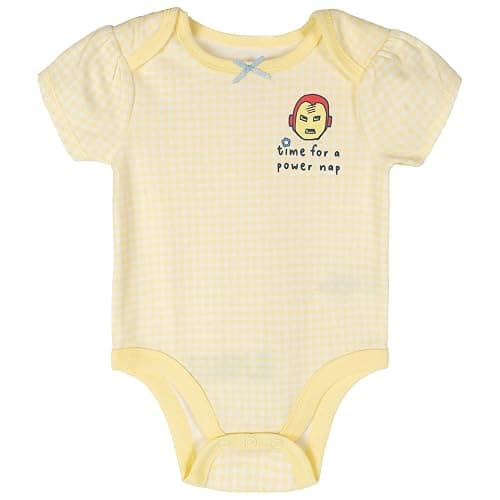 Marvel Comics Baby 5-Pack One Piece Bodysuits Newborn to Infant thumbnail 2
