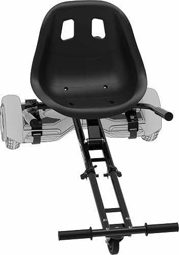 Hover-1 Raptor-1 Buggy Hoverboard Attachment | Turbo LED Lights, Compatible with All 6.5" & 8" Hoverboards, Hand-Operated Rear Wheel Control, Adjustable Frame, Easy Install Hoverboard Go Kart thumbnail 3