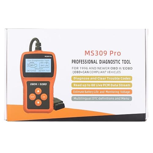 AUTOUTLET OBD2 Diagnosegerät, Auto OBD2 Scanner Codeleser OBD2 EOBD Motor Fehlercodeleser Scanner mit DTC-Definition, 10 Sprachen, Spannungserkennung und -überwachung, KFZ-Fehlercode-Lesegerät thumbnail 9