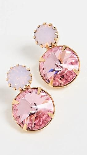 Jennifer Behr Women's gold-plated-brass Myrla Earrings, Rose Opal, Pink, One Size thumbnail 2