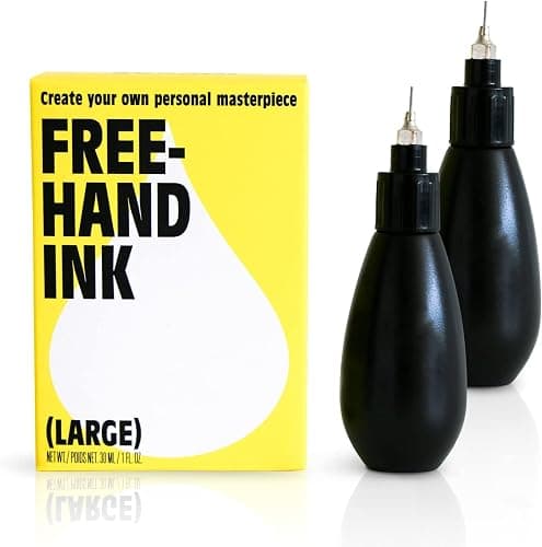 Inkbox Freehand Ink- Temporary Tattoo Drawing Kit | Long Lasting, Water-Resistant, Cruelty-Free & Vegan, 0.5 Fl Oz (Pack of 2) - Image 1
