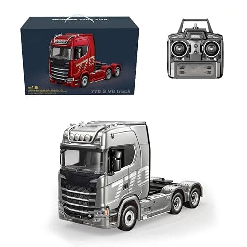 Hmhetay 770S 1/18 RC Semi Trailer, 6x4 Heavy Duty Tractor Truck with Rear Wheel Drive, Adult Collectible Model (1501) - Image 1