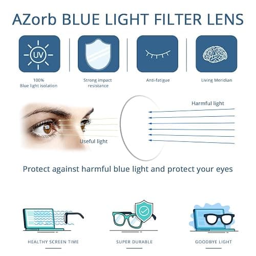 AZorb 2Pack Kids Blue Light Blocking Glasses - TR90 Unbreakable Computer Screen Glasses for Boys & Girls thumbnail 4