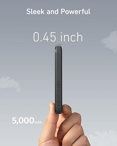 Anker 621 MagGo Power Bank, 5,000mAh Magnetic Portable Charger | Travel Essential Battery Pack with USB-C Cable, Compatible with iPhone 16 / 15 / 14 / 13 / 12 Series thumbnail 7