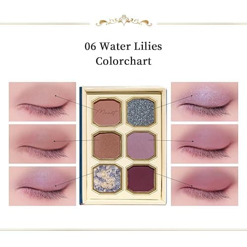 MilleFee Painting Eyeshadow Palette (06 Water Lilies), Eyeshadow Palette, Cool Deep, Cruelty-Free thumbnail 2