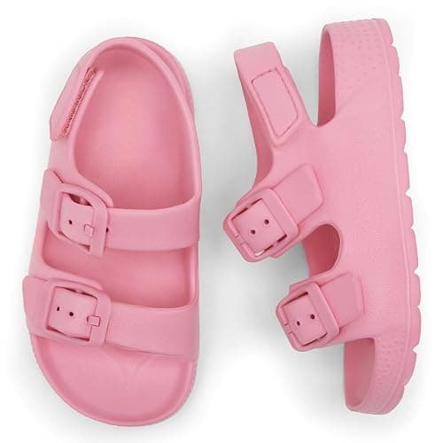 ChayChax Toddler Boys Girls Double Buckle Sandals Children's Adjustable Back Strap Water Sandal thumbnail 3
