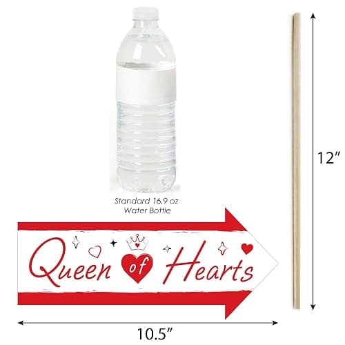 Big Dot of Happiness Funny Lucky in Love Photo Props, Las Vegas Bachelorette Party Decorations, Red & Pink Photo Booth Props Kit - 10 Piece thumbnail 3