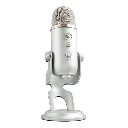 Logitech Creators Blue Yeti USB Microphone for Gaming, Streaming, Podcast, YouTube, Discord, PC, Studio Sound, Plug & Play-Silver - Image 1
