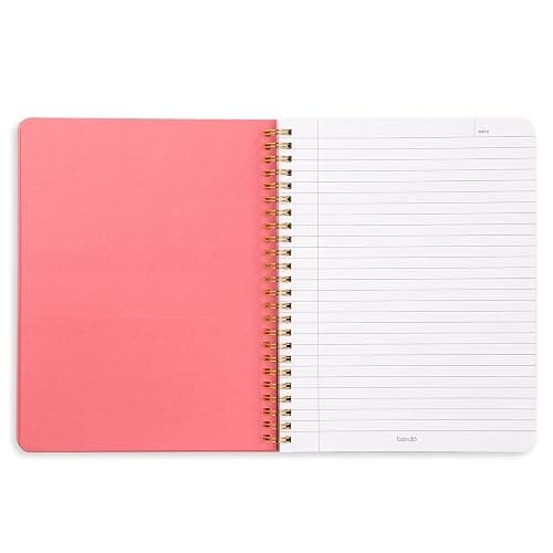 ban.do Rough Draft Mini Spiral Notebook with Saying, 8.5" x 6.75" with Pockets and 160 Lined Pages, Let Me Write That Down thumbnail 4
