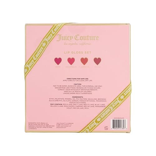 Juicy Couture 4 Pack Luxurious Lip Gloss Set – Berry, Cocoa, Clementine, & Watermelon thumbnail 3