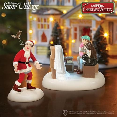 Department 56 Snow Village Accessories National Lampoon's Christmas Vacation Attic Christmas Memories Lit Figurine, 2.6 Inch, Multicolor thumbnail 2