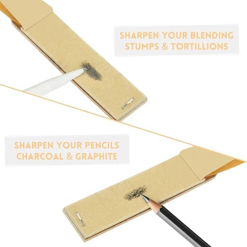 13 Pcs Blending Stumps For Drawing,Tortillions Set With Sandpaper Board,Professional Art Blenders & Sketch Drawing Tools For Shading,Blending Pencil Art Supplies Kit For Beginner,Students, Adults,Charcoal Pencil Drawing thumbnail 6
