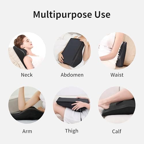 Boriwat Back Massager with Heat, 3D Kneading Massage Pillow for Back, Neck, Shoulder, Leg Pain Relief Deep Tissue, Gifts for Women Men Mom Dad thumbnail 6