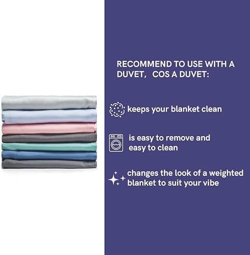 YnM 15lbs Weighted Blanket for Adults, Heavy Bed Throw Blanket with Cooling Glass Beads for All Season Use, Ideal for ~110lbs (48x72 Inches, Twin/Full, Mint Green) thumbnail 9