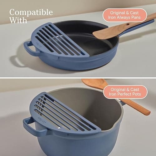 Our Place Fry Deck - Nonstick Ceramic Coated Frying Accessory for Always Pan & Perfect Pot | Lightweight, Heat-Resistant | Includes Cooking Chopsticks | Enhances Frying Experience | Blue Salt thumbnail 5