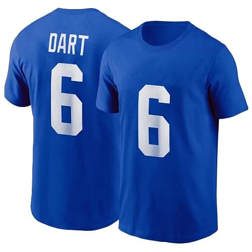 Jaxson Dart #6 New York Football Shirt Jersey 100% Cotton - Image 1