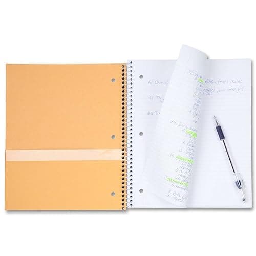 Five Star Spiral Notebook, 1-Subject, 100 College-Ruled Sheets, 11 x 8.5 Inch Sheet Size, Navy (72059) thumbnail 3