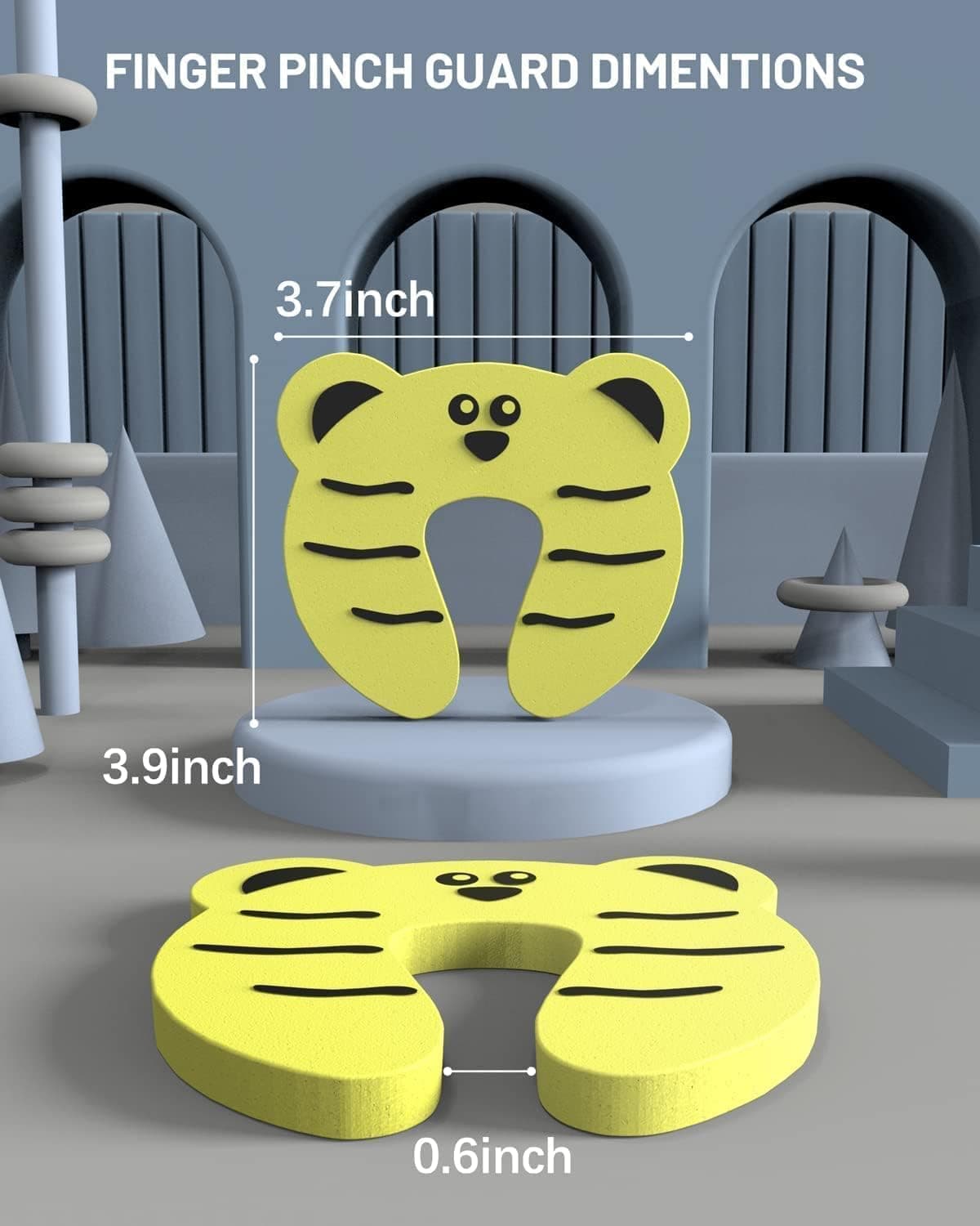 7Pcs Baby Safety Door Stop, Child Safety Door Guards, Animal Design Baby Finger Protector Prevent Finger Pinch Injuries, Slamming Door and Child Or Pet from Getting Locked in Room thumbnail 2