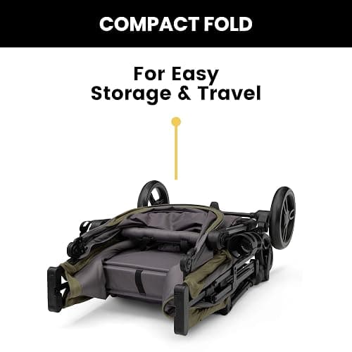 Jeep Sport All-Terrain Stroller Wagon by Delta Children - Includes Canopy, Parent Organizer, Adjustable Handlebar, Snack Tray & Cup Holders, Grey/Olive Green thumbnail 7