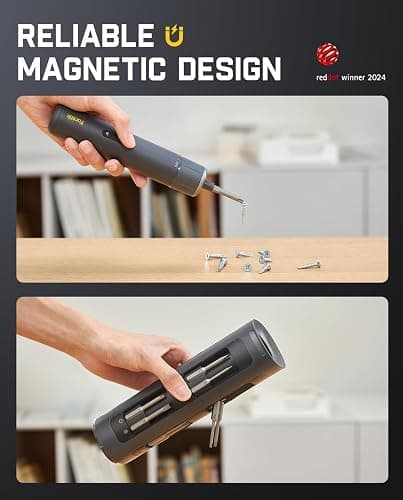 Fanttik S1 Pro Electric Screwdriver, Power Screwdriver with16 S2 Steel Bits, 3 Torque Settings, Max 6 N.m, 2000mAh Battery, LED Light & 1/4''Hex, Ideal Tool for Furniture & Gaming PC thumbnail 7