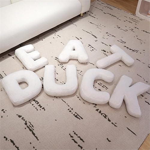 Shapeazy Letter Plush Pillow, Letter Hugging Throw Pillows, Decorative Initial Letter Shaped Throw Pillows for Bed Couch, Letter Pillows English Alphabet A to Z for Sofa Bedroom Living Room Decor (G) thumbnail 6