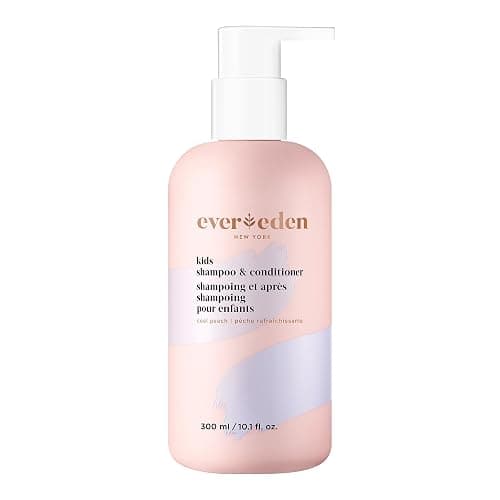 Evereden Kids Shampoo and Conditioner 2-in-1: Cool Peach, 8.5 fl oz. | Clean, Vegan, & Gentle Care for Kids | Toddler Shampoo and Conditioner for Healthy Scalp & Hair | Age 4+ - Image 1