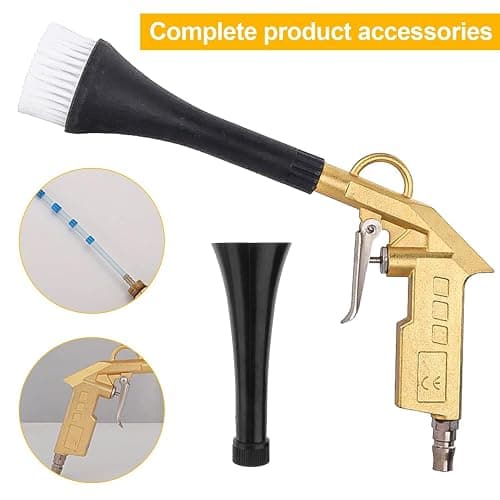QZQUFJ Air Compressor for Car Detailing Detailing Tool, High Pressure Air Gun Dry Cleaning Tool Kit, Air Gun, Car Clean Gun, Cleaning Gun, for Car Dry Cleaning thumbnail 3