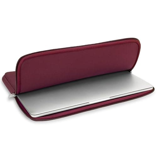 RAINYEAR 13 Zoll Laptop Hülle für MacBook Air 13 Zoll M4 M3 M2 M1 A3240 A3113 A2681 A2338 A2337, 13,3 & 14 Zoll MacBook Pro Schutzhülle mit Zubehörtasche (Rot) thumbnail 4