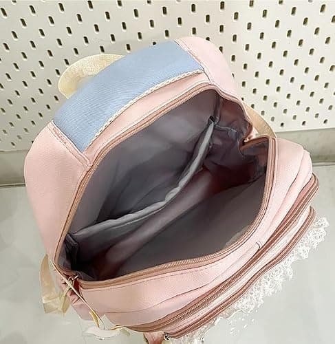 TIAASTAP Cute Ita Backpack Kawaii School Backpack for Girls Aesthetic School Bag Preppy Japanese Schoolbag Y2K Daypack for Teenage Primary Secondary Middle School (Pink) thumbnail 5