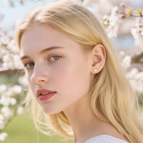 SLUYNZ Solid 925 Sterling Silver Little Daisy Earrings Studs for Women Teens Petite Flowers Studs Earrings thumbnail 2