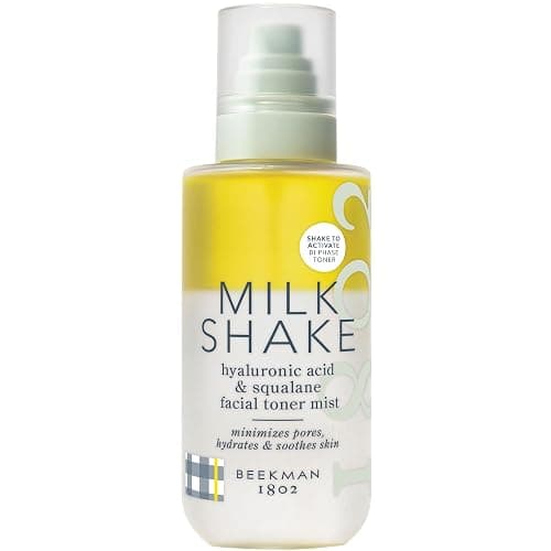 Beekman 1802 Milk Shake Hydrating Face Mist - Hyaluronic Acid & Squalane Facial Mist Minimizes Pores & Gently Moisturizes - Makeup Setting Spray - Fragrance-Free - Image 1