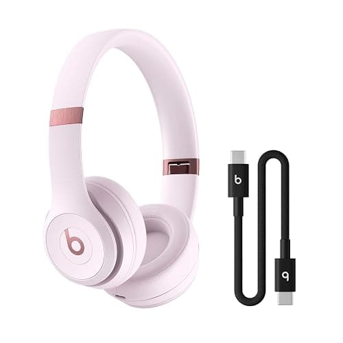 Beats Solo 4 - Wireless Bluetooth On-Ear Headphones with USB-C Charging Cable (20 cm) - Jet Black - Image 1
