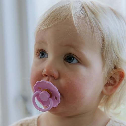 FRIGG Natural Rubber Baby Pacifier 6-Pack Blooming Love | Made in Denmark | BPA-Free (6-18 Months) thumbnail 7