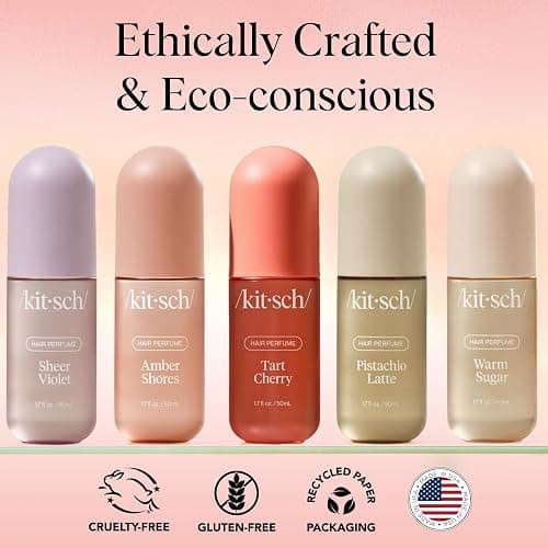 Kitsch Hair Perfume for Women - Tart Cherry | Clean, Deodorizing & Patented Odor-Eliminating Technology Hair Spray & Body Mist - Freshen Hair, Body & Pillows - Fruity Gourmand Scent & Vanilla - 50mL thumbnail 6