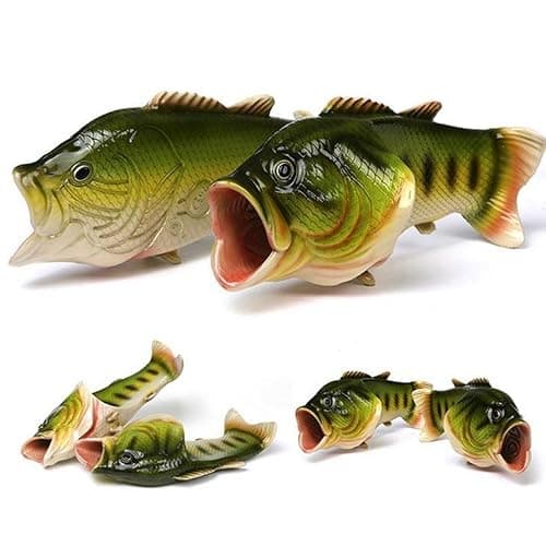 BING RUI CO Fish Slippers Beach Shoes Non-Slip Sandals Creative Bass Slippers Men and Women Casual Shoe thumbnail 4