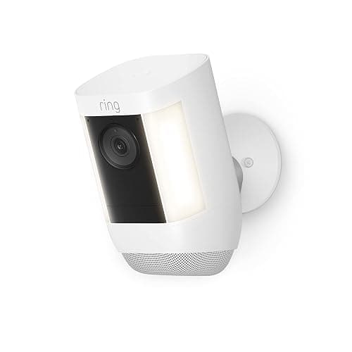 Ring Spotlight Cam Pro, Battery, Home or business security, Retinal 2K Video, Color Night Vision and Two-Way Talk with Audio+, White - Image 1