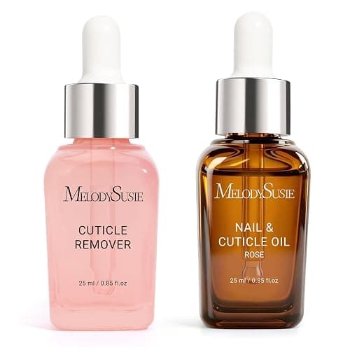 MelodySusie 25ML Cuticle Care Kit - Cuticle Oil and Cuticle Remover 2PCS | Cuticle Nourishes and Softener, Promotes Nail Growth and Strength for Home and Salon Use - Image 1