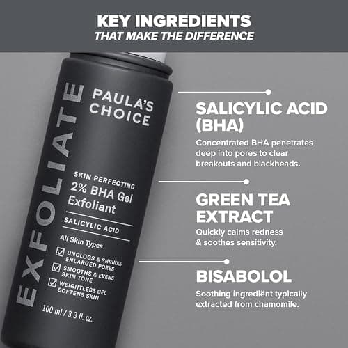 Paula's Choice SKIN PERFECTING 2% BHA Gel Exfoliant - Peeling Visage Élimine les Points Noirs, les Boutons & Pores Dilatés - avec Acide Salicylique - Peaux Mixtes à Grasses - 100 ml thumbnail 5