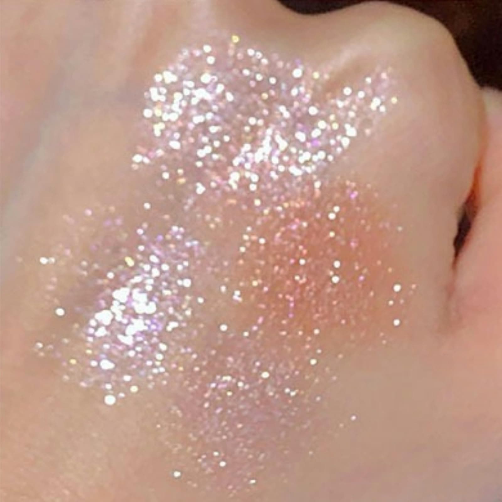 9 Colors Glitter Shimmer Eyeshadow Makeup Palette, Korean Sparkle Neutral Eye Shadow Palettes Highly Pigmented Long Lasting Waterproof Blendable sombras para ojos Pink White Golden Brown Eye Glitter - D thumbnail 5