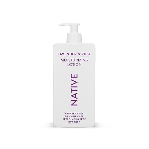 Native Body Lotion Contains Naturally Derived Plant-Based Moisturizers for Women and Men | Restores Dry Skin, Lavender & Rose, 16.5 fl oz - Image 1