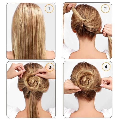 Cehony U Shaped Hair Pins, 200 Count Buns Waved Hair Pins for Updos with Box for Women Lady Girls Bobby Pins French Historical Hair Styling Pins Hair Accessories (Brown, 2.4 Inch) thumbnail 4