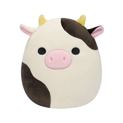 Squishmallows Connor la Vaca Blanca y Negra de 19 cm Original - Image 1